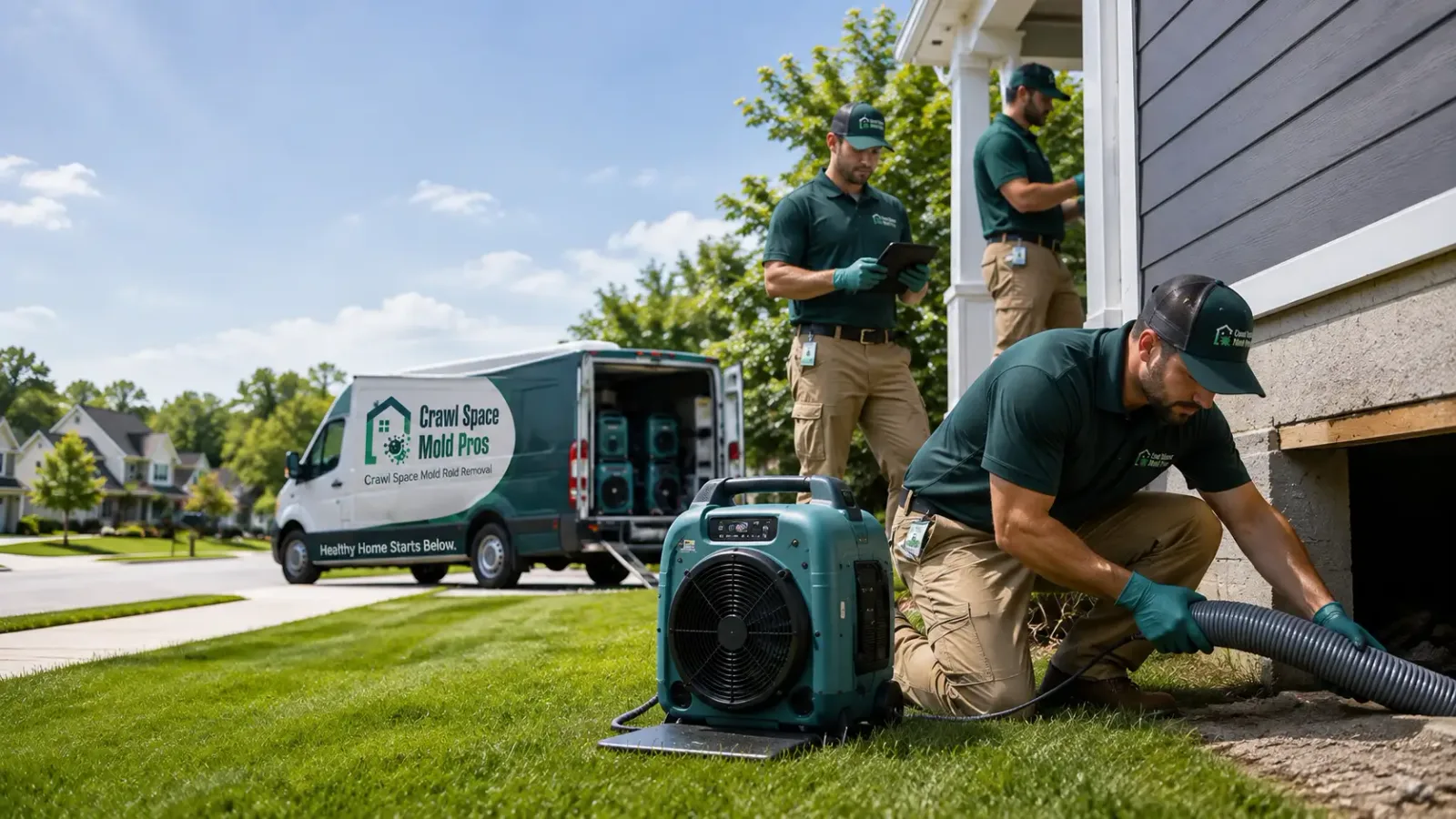 Crawl Space Mold Removal in Claremont, MN
